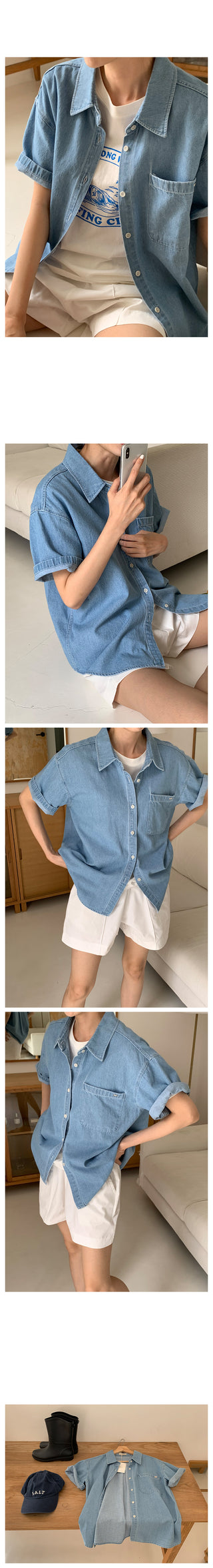 Summer denim shirt (2 colors)