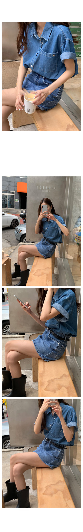 Summer denim shirt (2 colors)