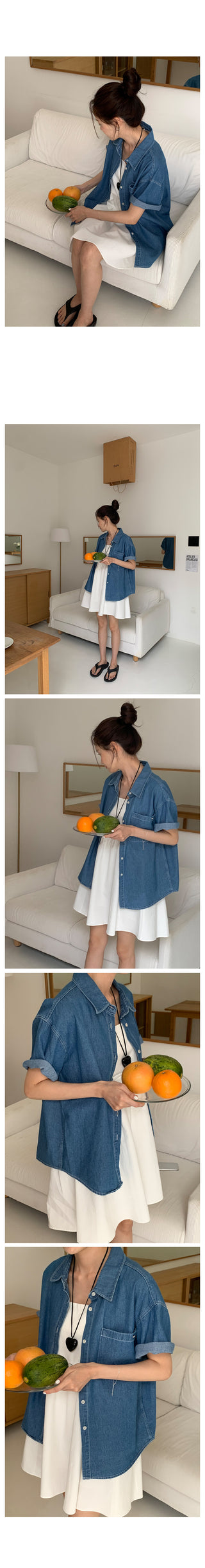Summer denim shirt (2 colors)