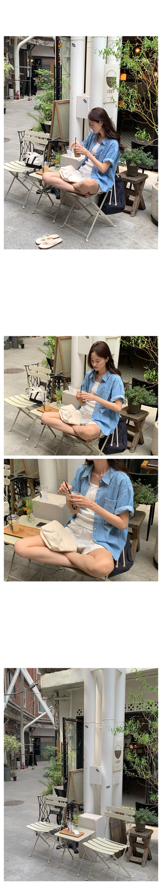 Summer denim shirt (2 colors)