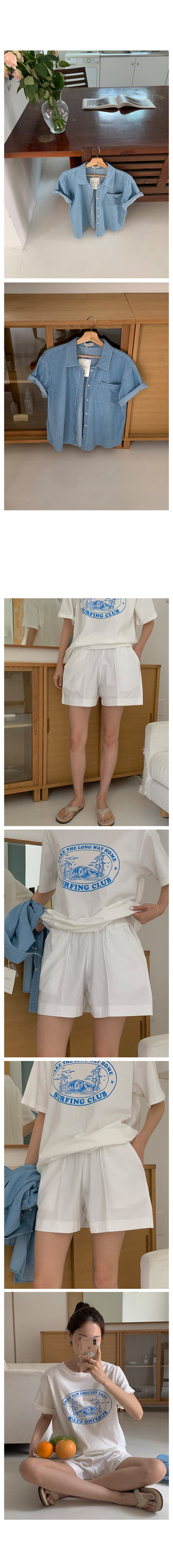 Summer denim shirt (2 colors)