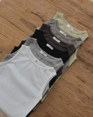 Basic Sleeveless Top - 8 Colors