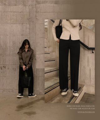 (basic/long) Straight slacks - 4 sizes
