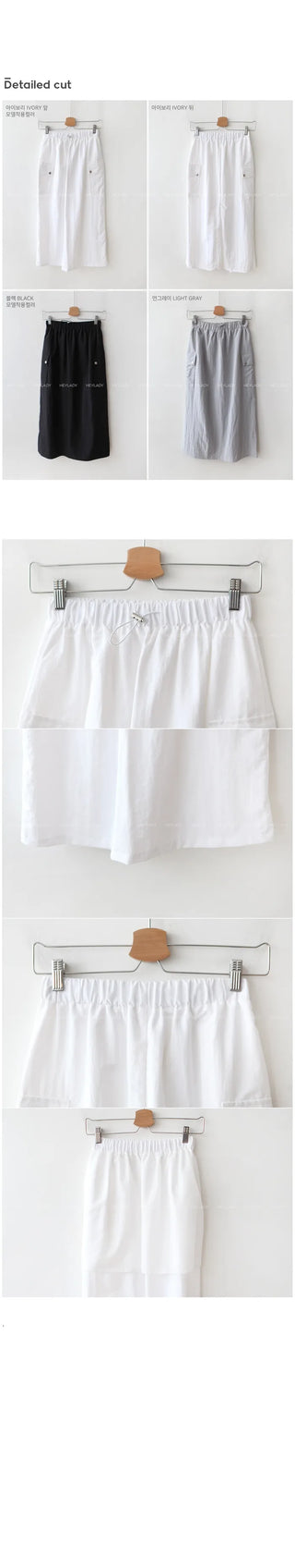 Twisted cargo skirt