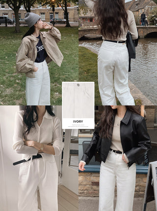 (Basic/Long/Over 10,000 sold) Wide Cotton Pants - 4 sizes