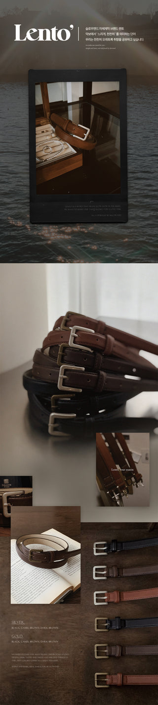 #LENTO. Square Belt - 3 colors