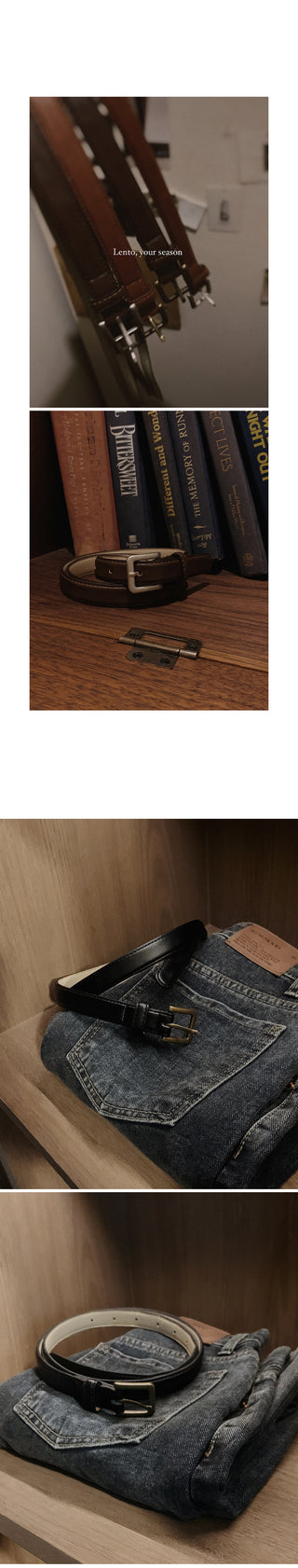 #LENTO. Square Belt - 3 colors