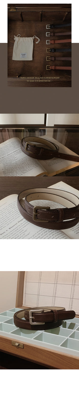 #LENTO. Square Belt - 3 colors