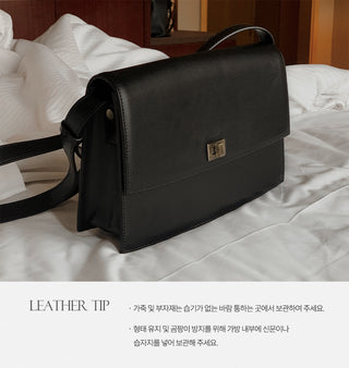 #LENTO. Classic leather bag-2color