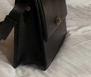 #LENTO. Classic leather bag-2color