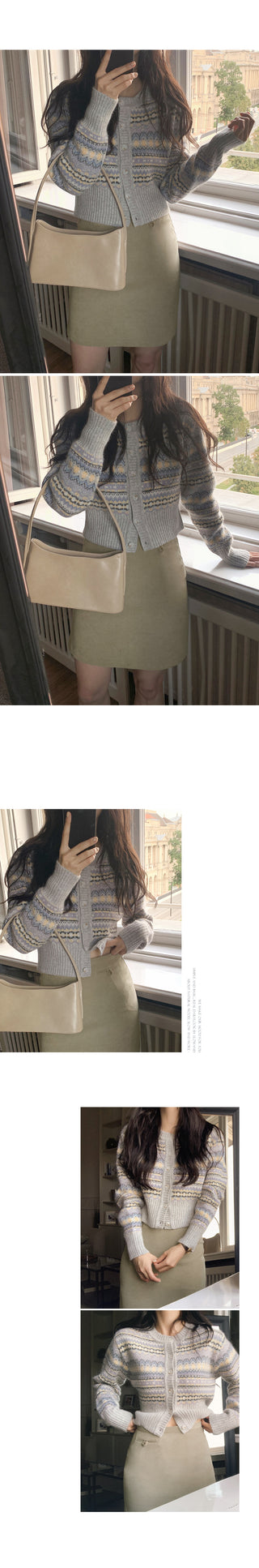 Button-point peach skirt - 3 sizes