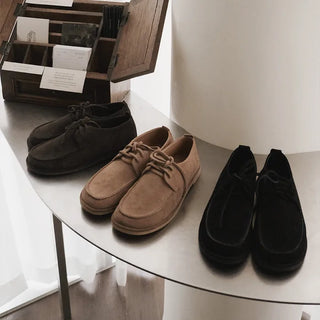 #LENTO. Mocca suede Shoes-3color