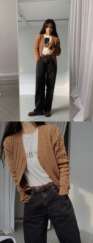 Cable Cardigan - 4 colors