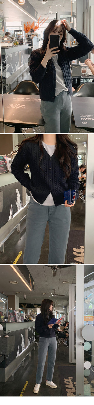 Cable Cardigan - 4 colors
