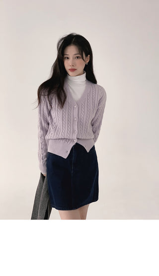 Cable Cardigan - 4 colors