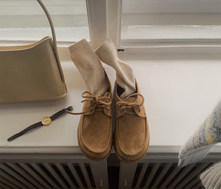 #LENTO. Mocca suede Shoes-3color