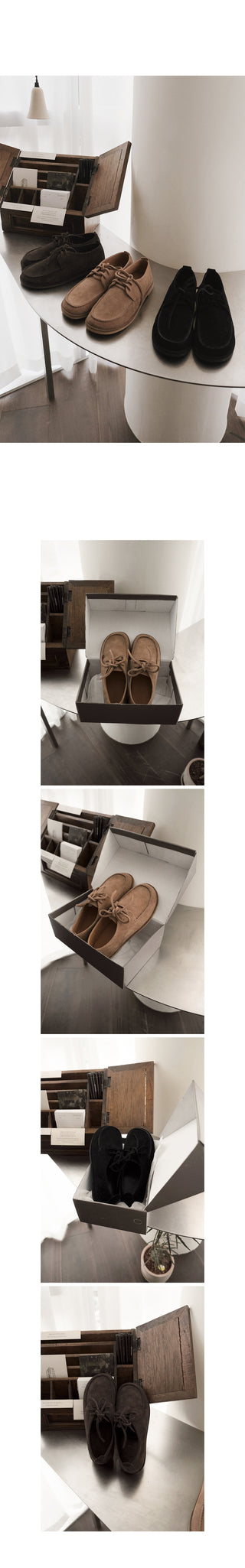 #LENTO. Mocca suede Shoes-3color