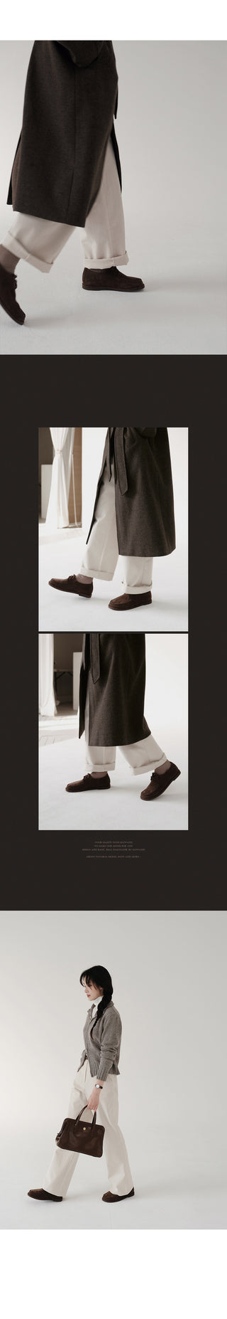 #LENTO. Mocca suede Shoes-3color