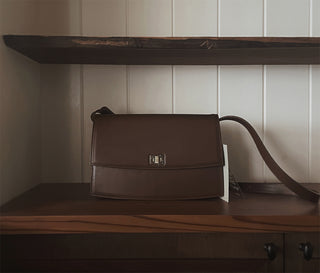 #LENTO. Classic leather bag-2color