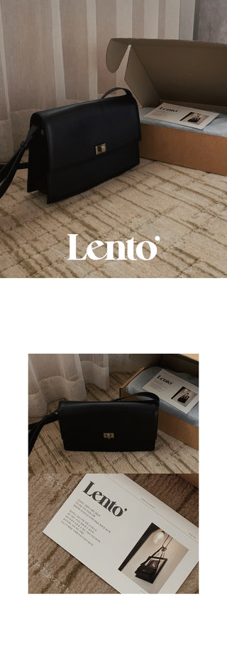 #LENTO. Classic leather bag-2color