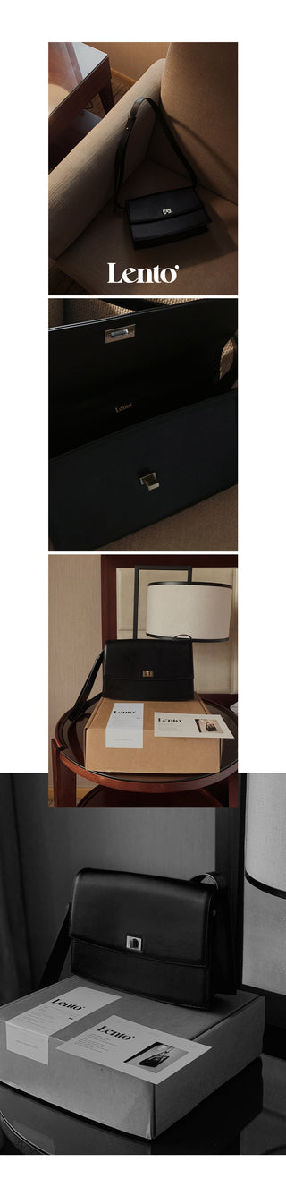 #LENTO. Classic leather bag-2color