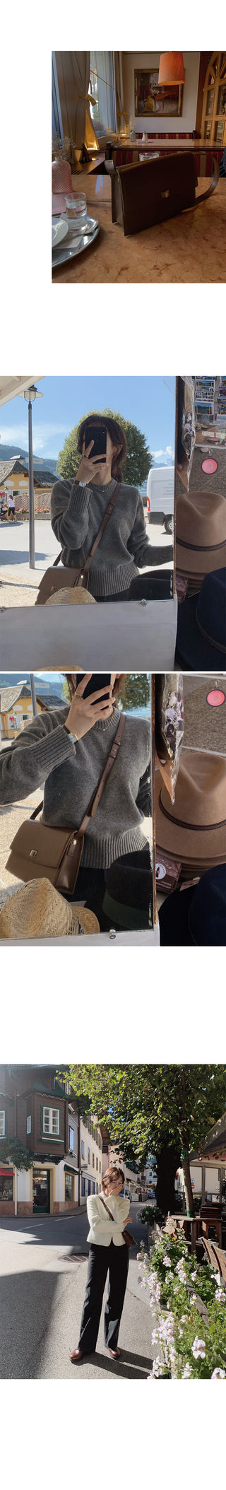 #LENTO. Classic leather bag-2color
