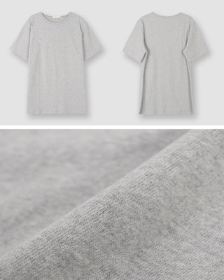 Warm, brushed-back short-sleeved T-shirt (4 colors)