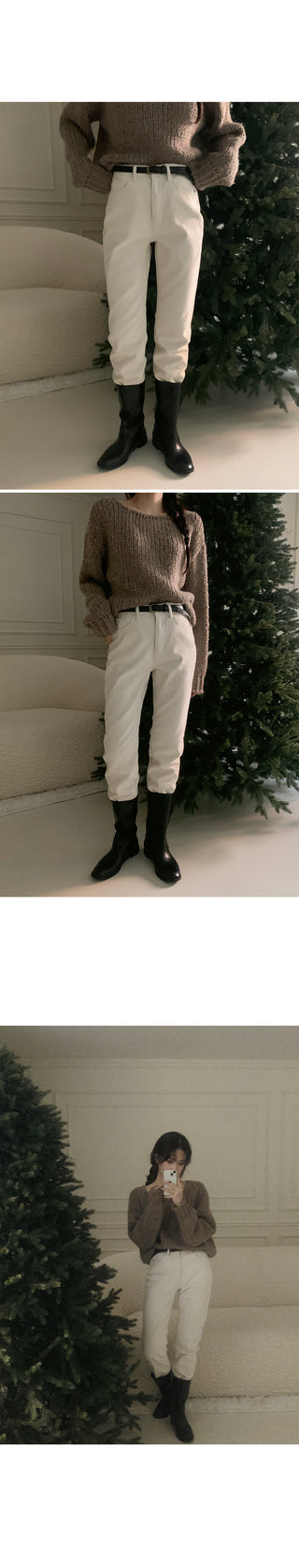 Cotton pants (with fleece lining) - 2 colors