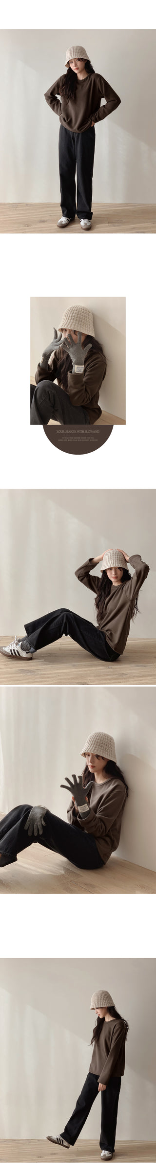 Winter brushed T-shirt - 5 colors
