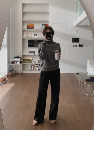 (basic/long) Wide Warmer Slacks - 4 sizes