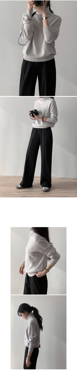 (basic/long) Wide Warmer Slacks - 4 sizes