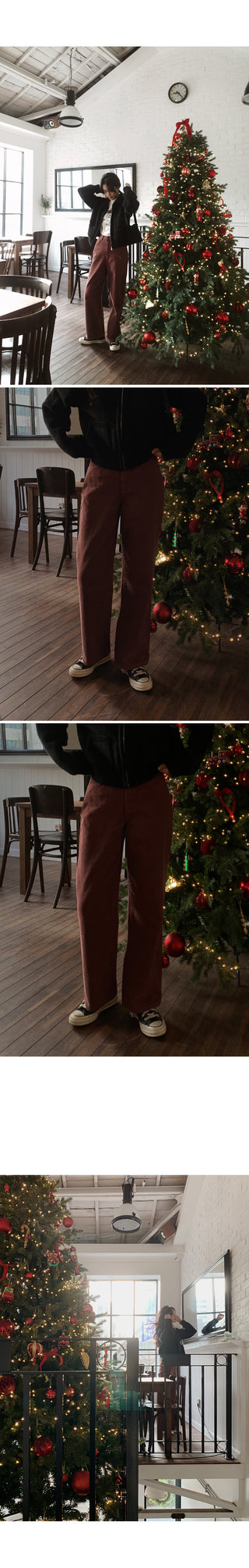 (basic/long) Fleece-lined denim pants - 4 sizes
