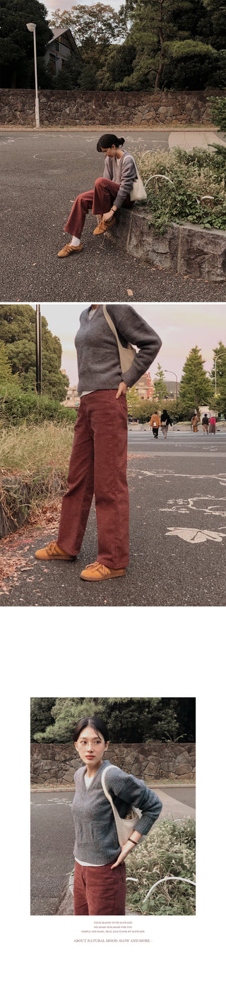 (basic/long) Fleece-lined denim pants - 4 sizes