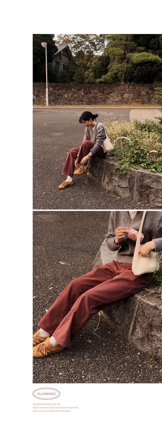 (basic/long) Fleece-lined denim pants - 4 sizes