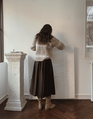 Snow knit hoodie - 2 colors