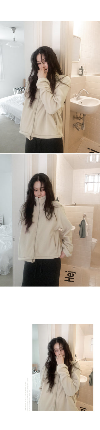Loose-fit fleece hoodie - 3 colors