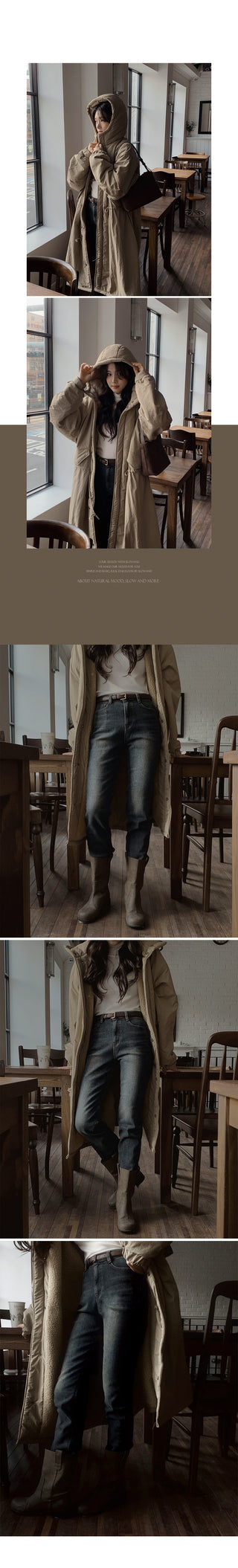 (basic/long) Brushed-back vintage denim - 4 sizes