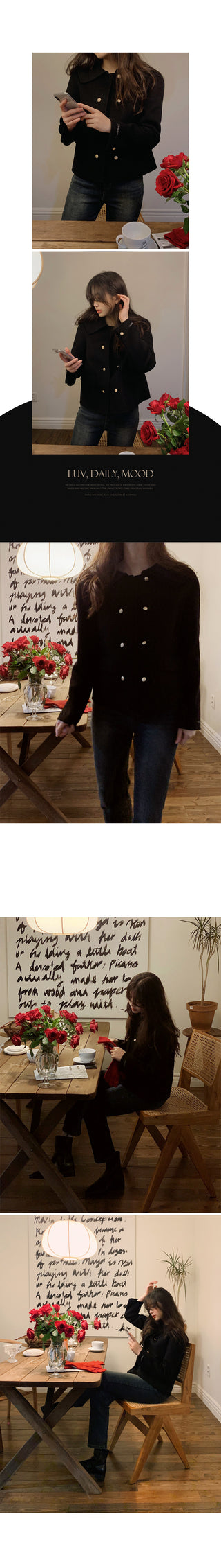 (basic/long) Brushed-back vintage denim - 4 sizes