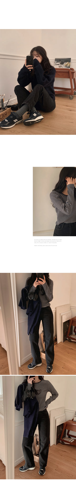 Striped T-shirt - 3 colors