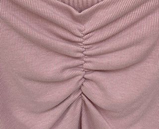 String scarf shirred top