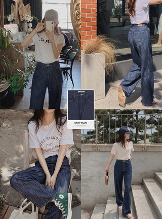 (basic/long) Summer Fit Denim Pants - 4 sizes