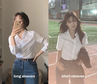 (basic/cropped) Striped shirt - 3 colors