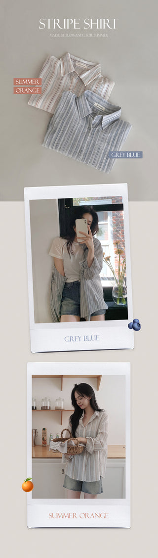 Striped summer shirt - 2 colors