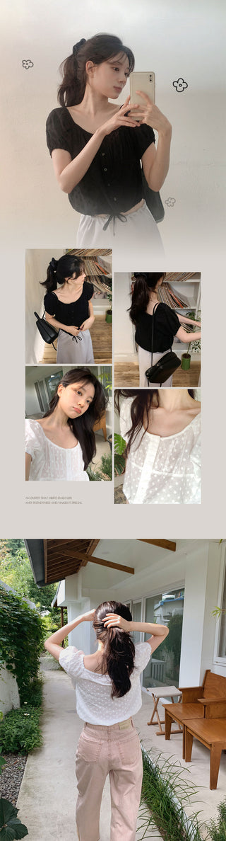 Cotton Flower Blouse - 2 colors
