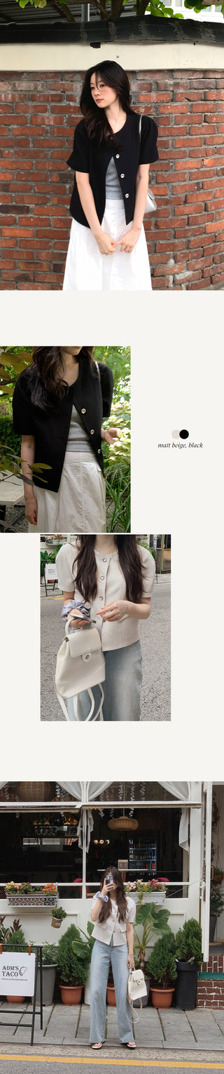 Summer Half Tweed Jacket - 2 colors