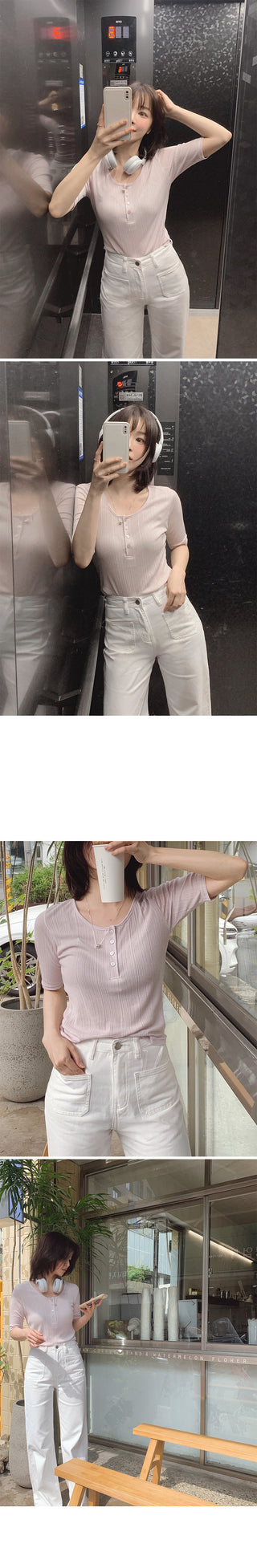 Slim Summer Rib T-Shirt - 3 Colors