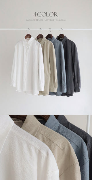 Daily Seersucker Shirt - 4 colors