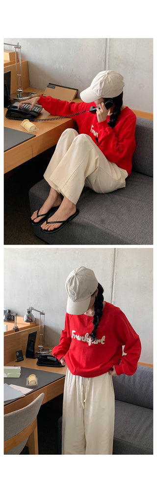 Clean cotton elastic waist pants