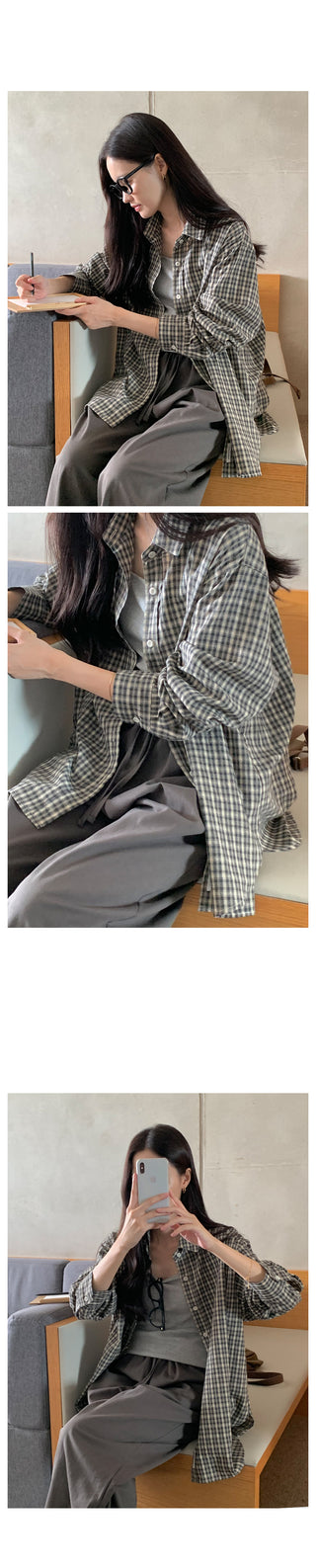 Clean cotton elastic waist pants