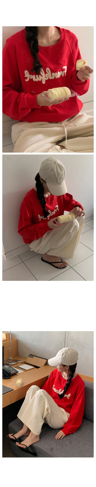 Clean cotton elastic waist pants